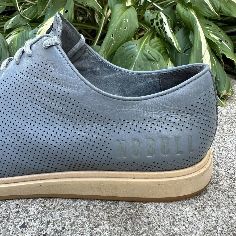Light Blue Perforated Men's Casual Shoe -